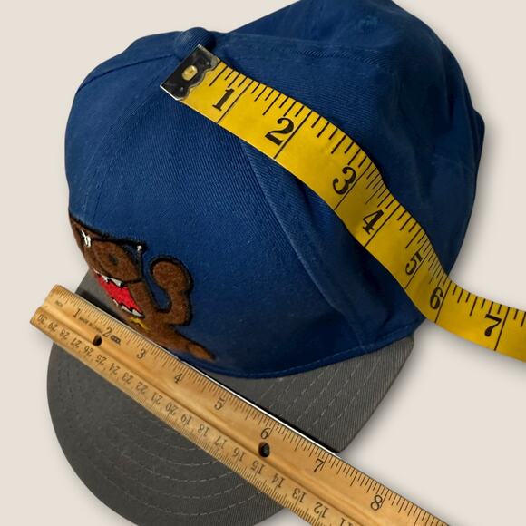 Domo Kun Baseball Cap Hat Flex Fit Men Blend Size S/M P/M Blue Gray Cotton Blend - Picture 11 of 11